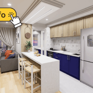 Kitchen & Living Room